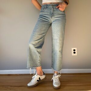 Madewell The Perfect Vintage Wide Leg Crop Jean, Size 25P
